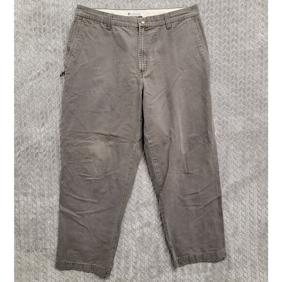 Columbia ROC Utility Pants Size‎ 36x30 Gray Cotton AM8142 Outdoor Hiking - Picture 1 of 10